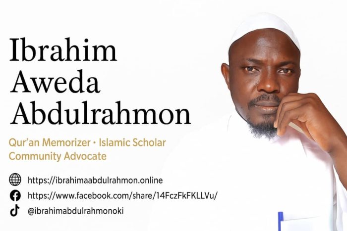 Biography of Ibrahim Aweda Abdulrahmon 